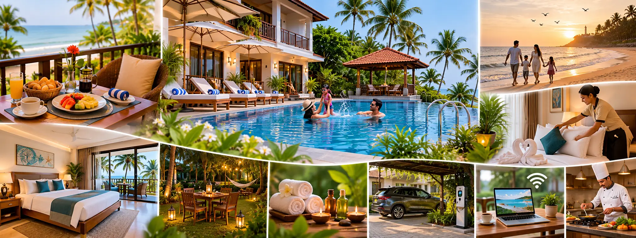 Tranquil coastal resort surroundings at Delta Inn