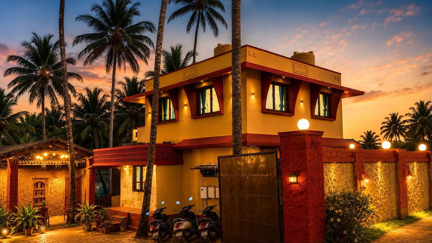 Spacious beachfront villa ideal for large groups